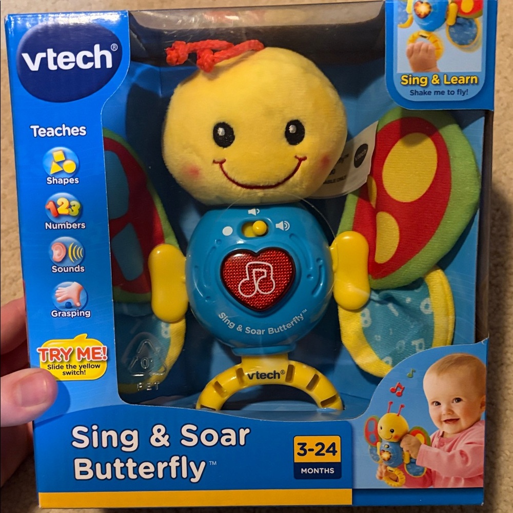 Sing & Soar Butterfly - Yellow and Blue